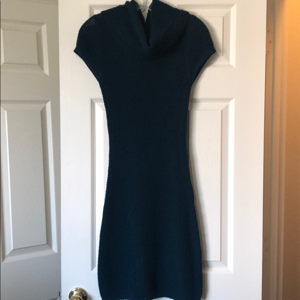 Blue knit dress by Planet Gold